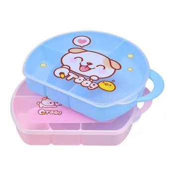 

New Cartoon Baby Food Boxes Container Baby Snacks Storage Boxes Portable Newborn Baby Crispr Sealed Box