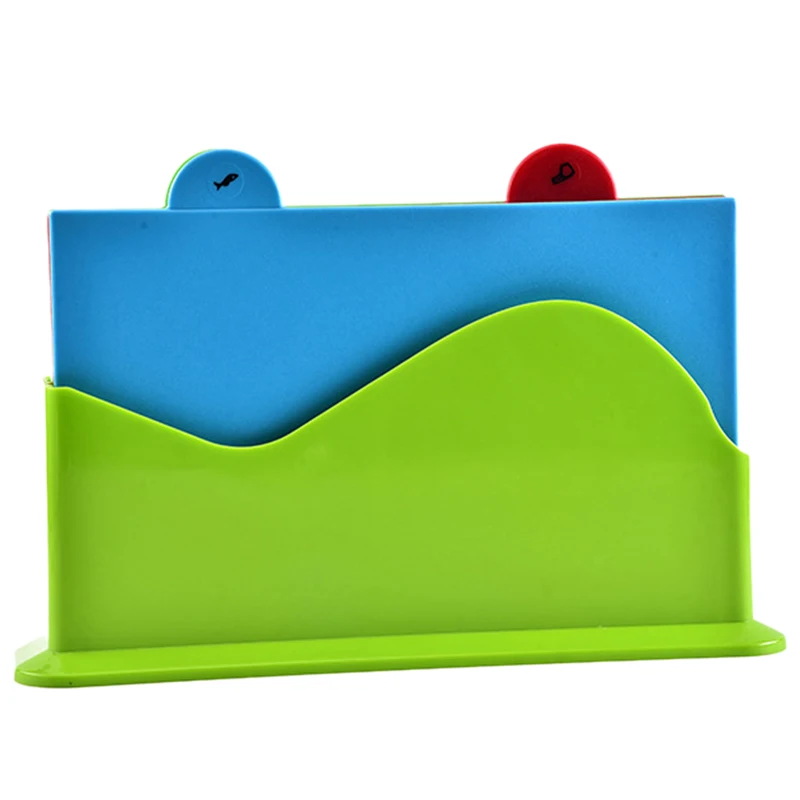 

Coded Kitchen Cutting Board Chopping Board Blocks Separately Cutting Board 4Pcs/Set Kitchen Utensils Cutting Block