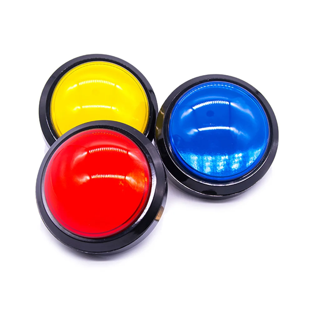 

Button toy project dome shaped 100mm LED light answer game props