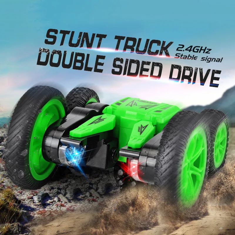 

RC Stunt Car Remote Control 2.4GHz Double Sided Rotating Tumbling Toys for Kids HUG-Deals