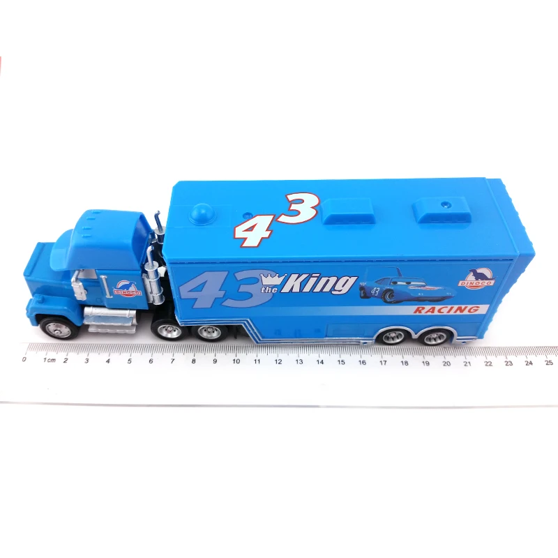 Disney Pixar Cars Mack Uncle No.43 грузовик King Racer's Truck 1:55 развивающие игрушки модель