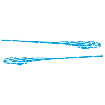 

2pcs Car Body Side Door Racing Stripe Graphic Sticker Vinyl Decal Accessories