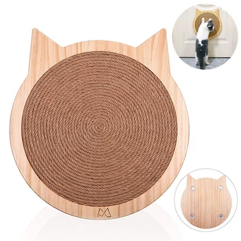 

Sisal Wood Cat Scratch Board Suction Cat Scratcher Kitten Scratching Mat Chair Table Mat Furniture Protector Cat Play Toys Cat E