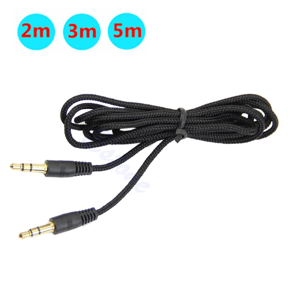 Aux Cable 3.5mm Nylon Jack Car Audio Line Cord for Huawei Mate 30 Nova 3 3i Y6 Y7 Y9 P20 P30 lite Pro | Мобильные телефоны и