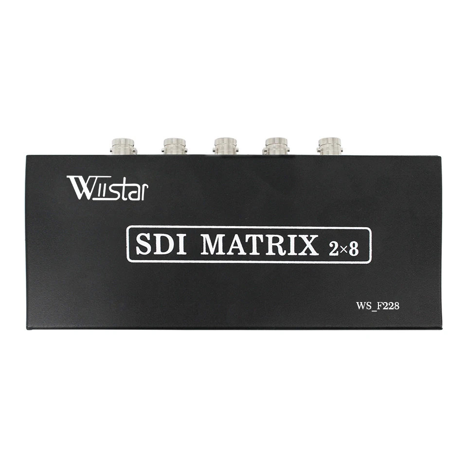 Высококачественный сплиттер SDI BNC Matrix SD/HD/3G-SDI переключатель 2 в 8 для камеры