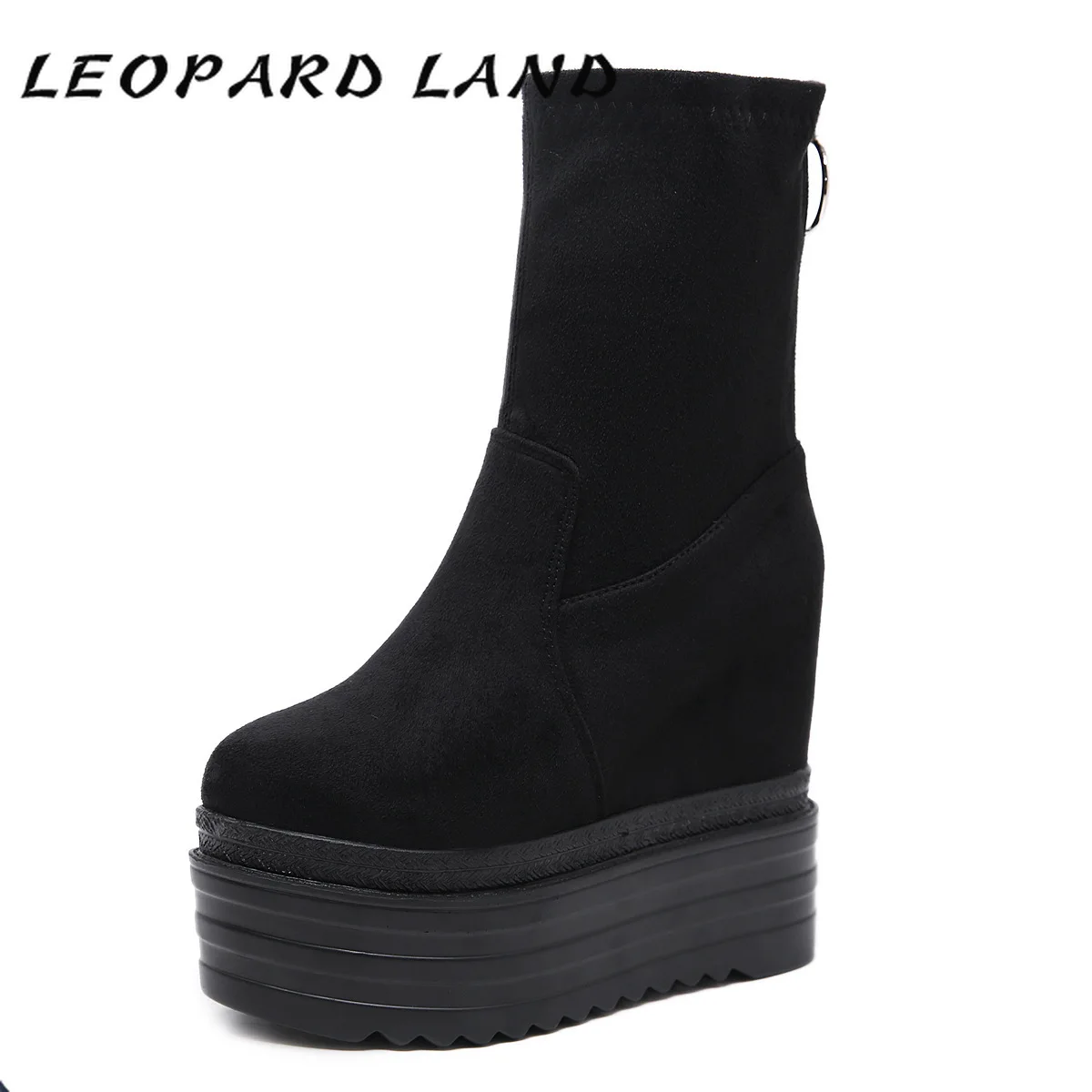 

LEOPARD LAND Women Winter Platfrom Boots Autumn Roman Women's Boots High Heels Boots Leather Boots Winter Boots Women JXQ-558-20