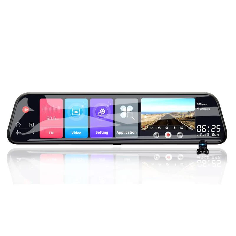 12 Inch Android 8.1 Adas Dash Cam Car Dvrs Camera Gps Navi Bluetooth Fhd Video Recorder 4G Wifi Dvr Mirror
