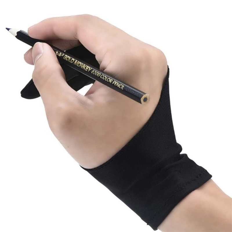 

2-Finger Tablet Drawing Anti-Touch Gloves For iPad Pro 9.7 10.5 12.9 Inch Pencil X6HB