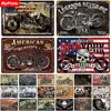 Motorcycl Metal Sign Vintage Plaque Tin Sign Wall Decor For Garage Club Plate Crafts Art Route 66 Poster Gift Custom Wholesale ► Photo 1/6