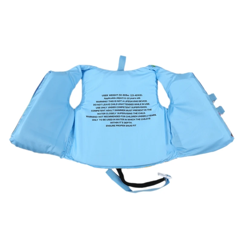 Cartoon Children's Life Jacket Buoyancy Vest Cute Baby Floating Suit Swimming Foam Belt Safety Buckle Environmental Protection L