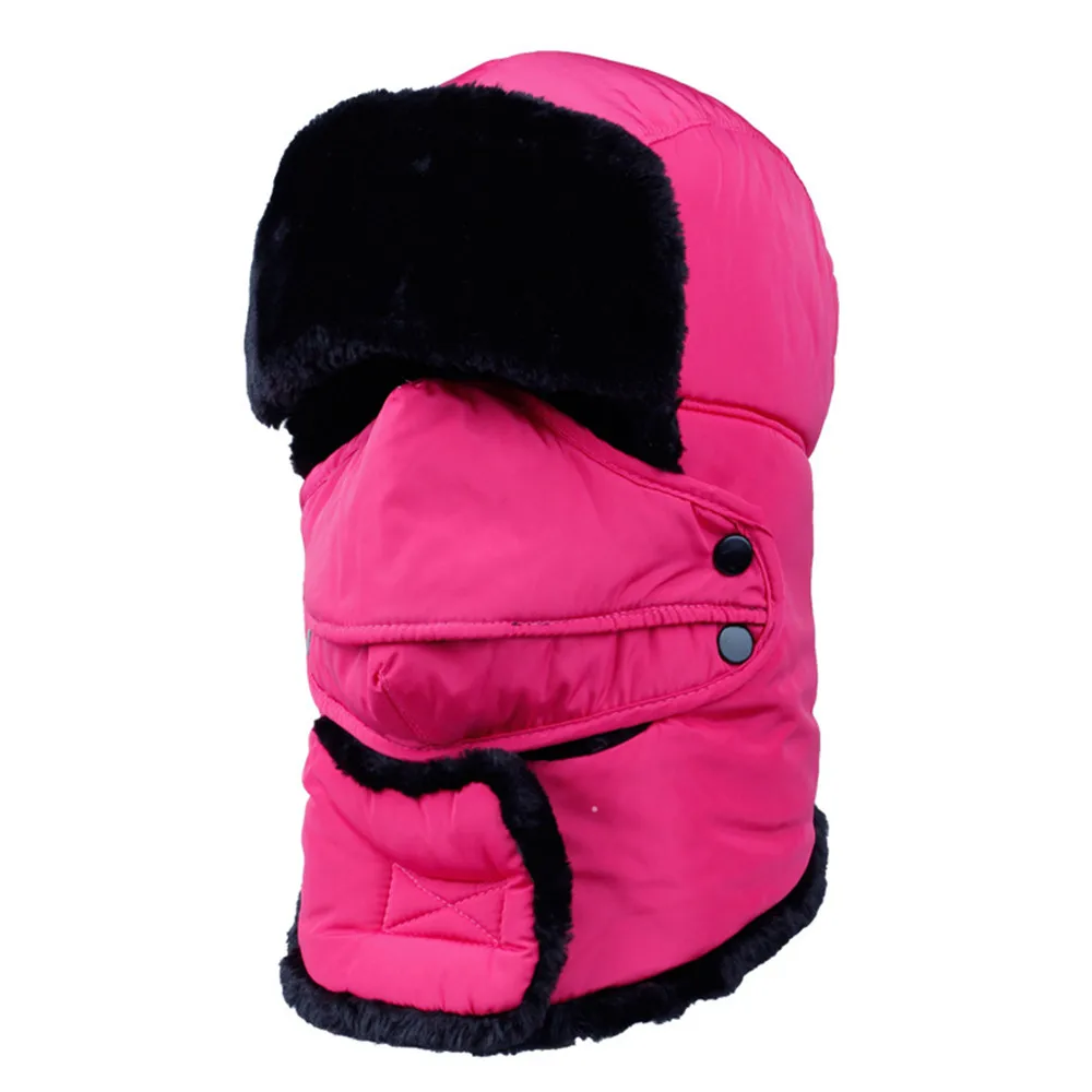 Thicken Winter Thermal Full Face Cycling Bomber Hats