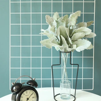 

INS Artificial Dusty Miller plants Wedding Decoration fake plants plastic Greenery diy artificial grass fake Flowers tree branch