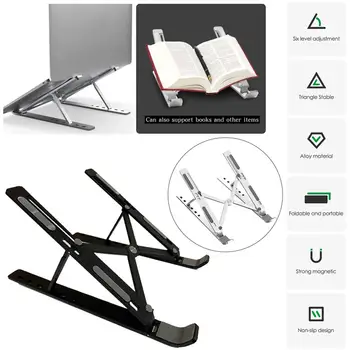 

Laptop Holder for 11“ -15” Notebook Foldable Aluminium Alloy Laptop Stand Bracket Laptop Holder for PC Notebook