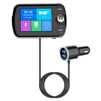 

Hot MP3 Player Digital Broadcasting LCD Display Wireless Audio FM Transmitter Car Handsfree Universal Support TF Card Fast Charg
