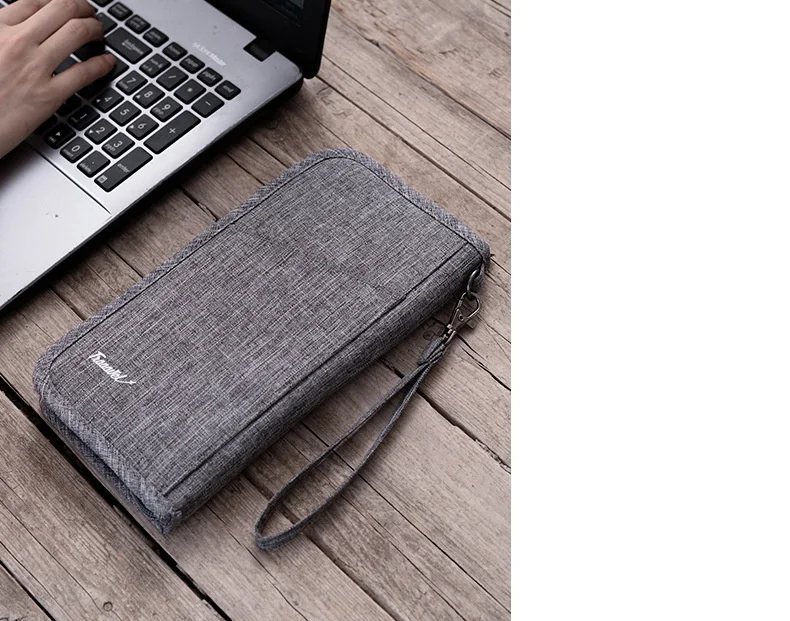 New Passport Bag Ticket Folder Certificate Storage Bag Protective Cover Abroad Travel Multi-Function Document Bag TNT67 (8)