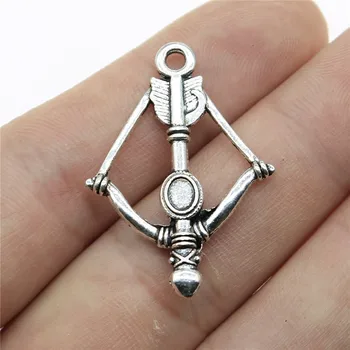 

WYSIWYG 12pcs 20mm Charms Bow With Arrow Bow Arrow Charm Bow And Arrow Charm Vintage DIY Accessories For Jewelry Making