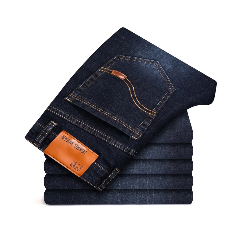 2020 New Men Stretch Jeans Male Classic Elasticity Business jeans men fashion comfortable Solid slim straight long Denim pants 2020 New Men Stretch Jeans Male Classic Elasticity Business jeans men fashion comfortable Solid slim straight long Denim pants