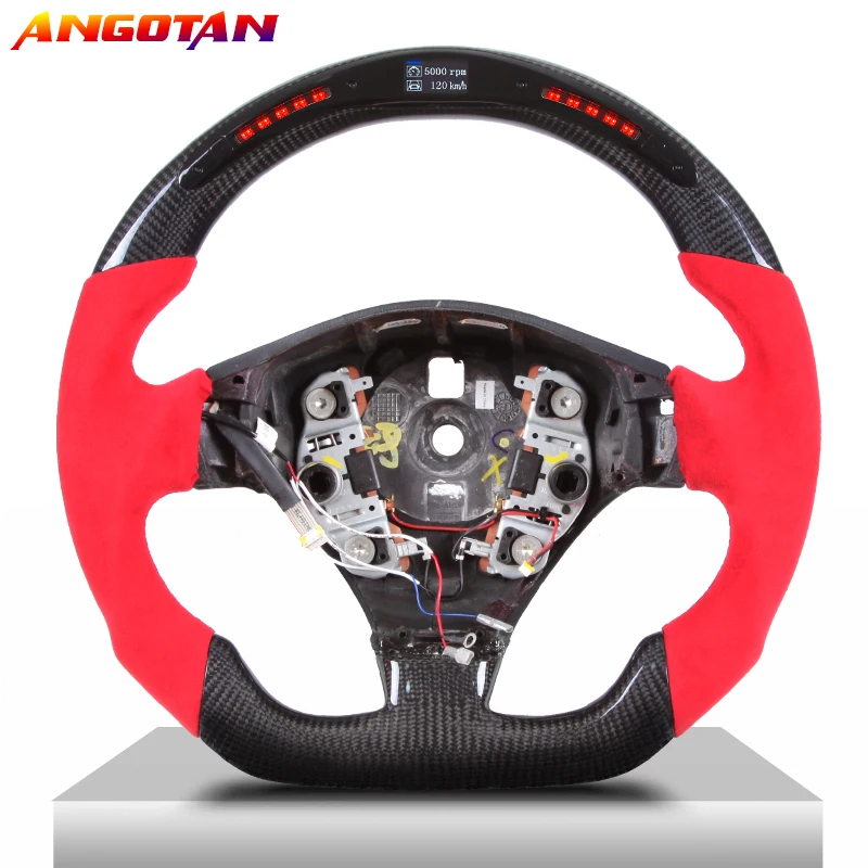 

Steering Wheel Fit For Maserati LED Itlay Alcantara Carbon fibre Car Steering Wheel