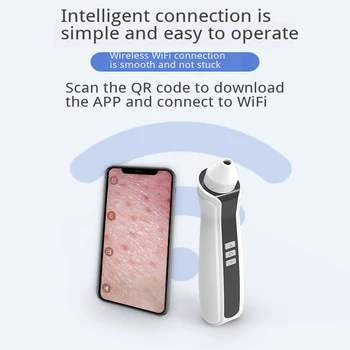 

Visible Blackhead Meter Pimple Remover Tool WIFI Electron Microscope Acne LED Light Supplemental Light Affinity Skin Clean Pores