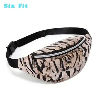 

2020 Multifunctional Leopard Print Crossbody Bag Women Plush chest ravel Storage Bag Fluffy Female fanny pack beach over night