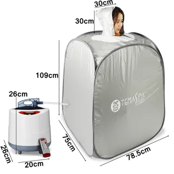 

2L 220V 1000W Foldable Steam Tent Sauna Room Skin Spa Box Steam Generator Bath Bathroom Accessory for Sauna Loss Weight Slimming