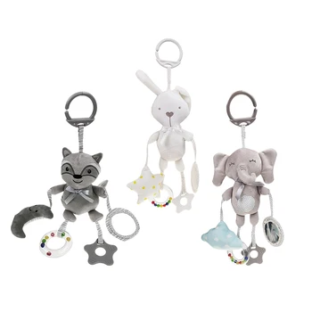 

Baby Toys Fun Little Loud Bell Baby Ball Rattles Toy Baby Plush Rattles Toys Teether Cartoon Animal Hanging Crib Stroller Toy