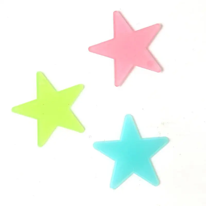 Бесплатная доставка домашний декор для спальни 3 см Звездные настенные стикеры