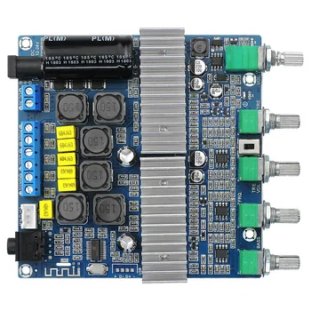 

Bluetooth 4.2 TPA3116D2 Digital 2.1 Audio Amplifier Board 100W+50W+50W DC 12-24V Volume Adjustment EM88