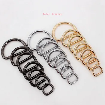 

Silver Black Gold D tite D ring semicircle buckle DIY bag Luggage Accessories metal Hardware 1pcs