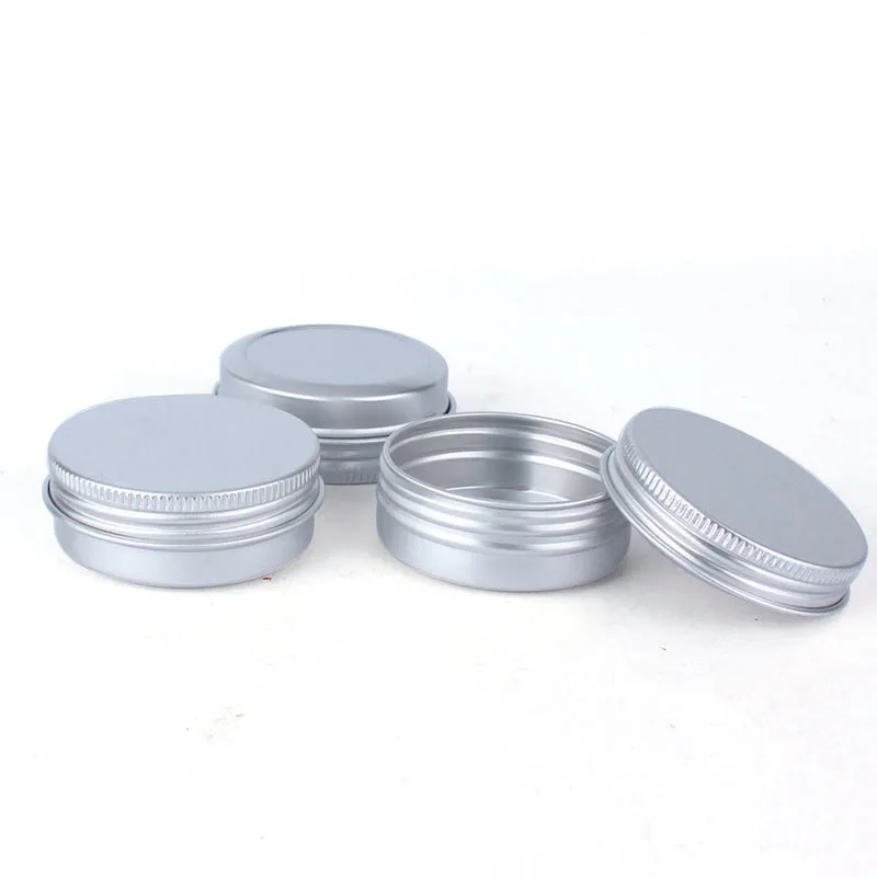 

Tin box Refillable Containers 30ml Aluminum Cosmetic Small Tins Storage Jars Empty Cosmetic Screw Top Sample Containers