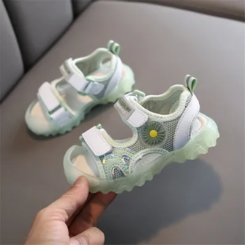 

DIMI 2020 New Summer Kids Shoes Brand Baotou Toddler Girls Sandals Breathable Mesh Soft Non-slip Baby Boys Sandals Shoes