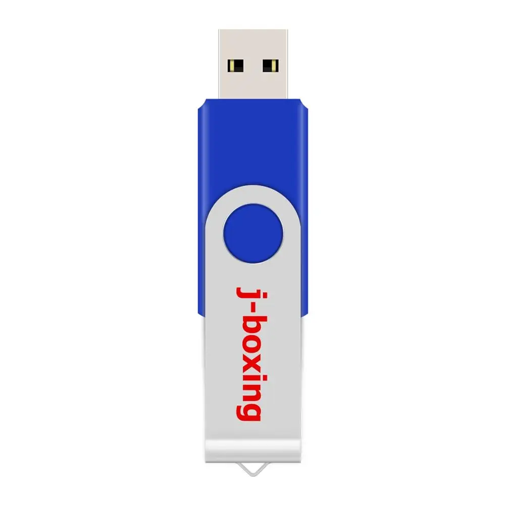 Синий J-бокс, 16 ГБ, USB флеш-накопитель, поворотный, 16 ГБ, карта памяти, Вращающаяся ручка, флеш-диск для ПК, Mac, ноутбука, USB устройство, USB флеш-накопитель - Цвет: Синий