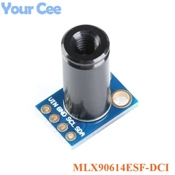 

GY-906 MLX90614 MLX90614ESF-DCI Sensor Module GY-906-DCI High Precision Infrared Temperature Measurement Sensor IIC PWM 3.3-5V