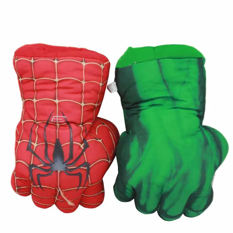 

The Avengers Plush Hulk Gloves 25cm Soft Peluche Stuffed Marvel SpiderMan Figure Hulk Hands Anime Figurines Toys for Children