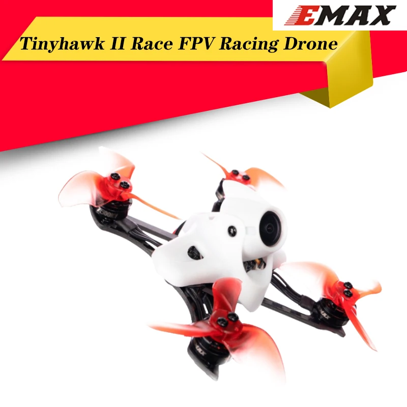 Hot Sale EMAX Tinyhawk II Race FPV Racing Drone 90mm BNF RunCam Nano2 700TVL Camera 1103 Motor Compatible with FrSky D8 RC Toys