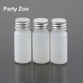 

200 X 15ml Lotion Refillable Bottle with Nature Aluminum Lid 1/2oz Squeezed Soft Sample Jar Wholesale
