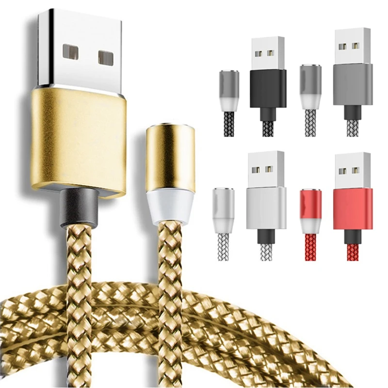 2 м USB кабель Android Круглый Магнитный Кабель зарядного устройства 3в1 2.4A для типа C/iOS/микро зарядная головка для iPhone huawei Xiaomi New A40