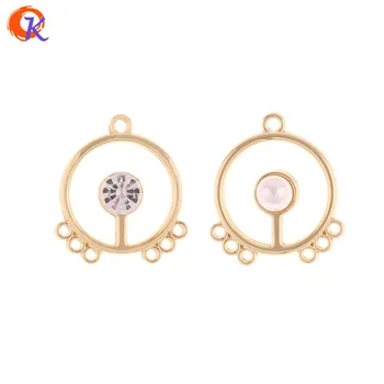 

Cordial Design 100Pcs 22*24MM Jewelry Accessories/Earring Connectors/Round Shape/DIY Accessories/Hand Made/Earring Findings