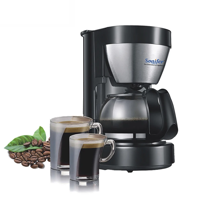 0.65L Электрический капельного Кофе для приготовления кофе-машина для домашнего использования 6 чашки Чай Кофе горшок 220 В Sonifer