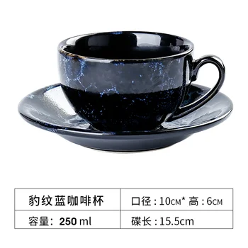 

Porcelain Coffee Cup Luxury Art Europe Small Office Tea Cups and Saucer Set Ceramic Reusable Kubek Do Kawy Home Drinkware LL50CC