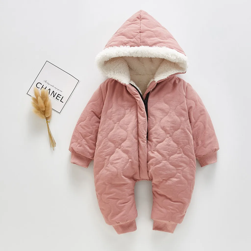 Детская одежда; Комбинезоны для детей; зимний комбинезон; комбинезон для детей; зимняя куртка на молнии; плотный Снежный комбинезон с капюшоном; пальто; комбинезон;#4 - Цвет: B