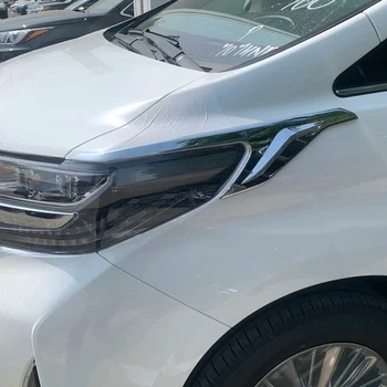 

For 2016-2019 Toyota Alphard Ah30 Car Accessories ABS Chrome Front Head Light Headlight Lamp Cover Trim Molding Frame