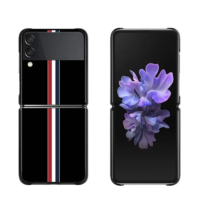 Luxury brand Tom Brown Phone Case For Samsung Galaxy Z Flip3 5G z flip Black Coque for samsung Z Flip 3 Zflip 5G Folding Fundas B11
