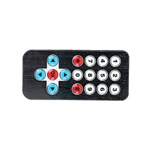 

Taidacent 17 Key Black Remote Control CR2025 Wireless Infrared Remote Control Transmitter Suitable for Microbit/51 Single MCU