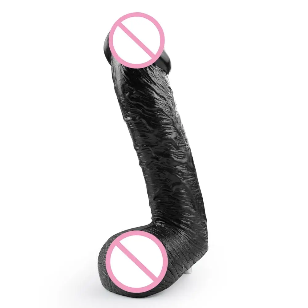 Metal Sex Machine Attachment ANNGEOK Realistic Huge Thick Dildo for Women Vagina Stimulation Men Dildo Sex Toy AN-S4