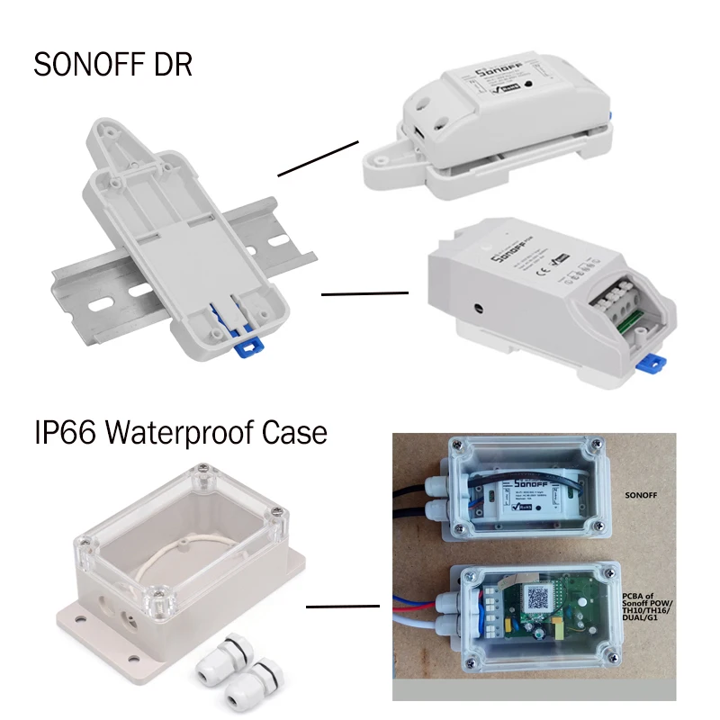 SONOFF TH10 / TH16 RF Basic Pow Dual Wifi переключатель умный дом беспроводной модуль