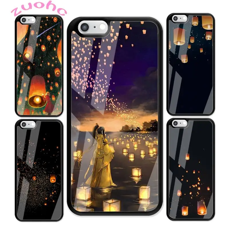 

Sky Lantern Festival Phone Case For iphone 12 pro max case 11 Pro MAX X XR XS SE 2020 6S 7 8 Plus Acrylic Plexiglass TPU
