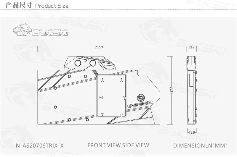 Bykski Vga 互換 Asus Rog ストリックス Rtx 70 O8g ゲーム用グラフィックスカードの水冷ブロック N As70 Strix X Fans Cooling Aliexpress