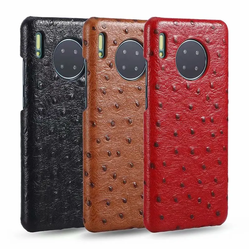 Роскошный чехол из натуральной кожи с узором страуса для huawei mate 30 Pro
