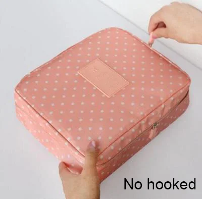 Pink without hook Нейлоновая Упаковка Куб дорожная сумка система прочный один набор большой емкости унисекс сумка для организации и сортировки одежды - Цвет: Pink without hook